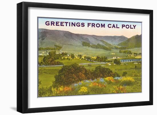 Greetings from Cal Poly, San Luis Obispo-null-Framed Art Print