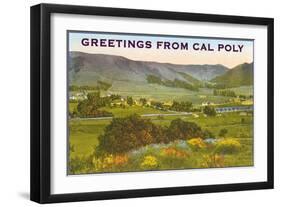 Greetings from Cal Poly, San Luis Obispo-null-Framed Art Print