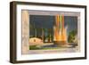 Greetings from California, Electric Fountain, Beverly Hills-null-Framed Art Print