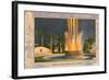 Greetings from California, Electric Fountain, Beverly Hills-null-Framed Art Print