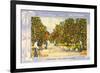 Greetings from California, Orange Grove-null-Framed Art Print