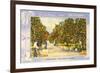 Greetings from California, Orange Grove-null-Framed Premium Giclee Print