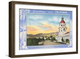 Greetings from California, Pasadena-null-Framed Art Print