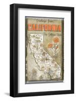 Greetings from California-null-Framed Giclee Print