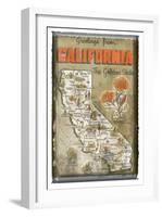 Greetings from California-null-Framed Art Print