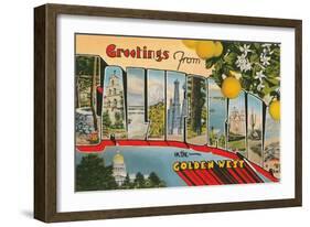 Greetings from California-null-Framed Art Print