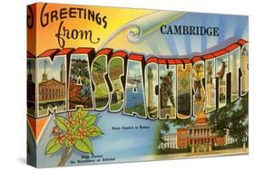 Greetings from Cambridge, Massachusetts-null-Stretched Canvas