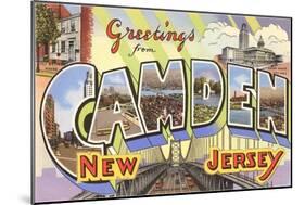 Greetings from Camden, New Jersey-null-Mounted Art Print