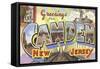 Greetings from Camden, New Jersey-null-Framed Stretched Canvas