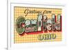 Greetings from Canfield, Ohio-null-Framed Art Print