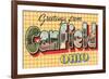 Greetings from Canfield, Ohio-null-Framed Art Print