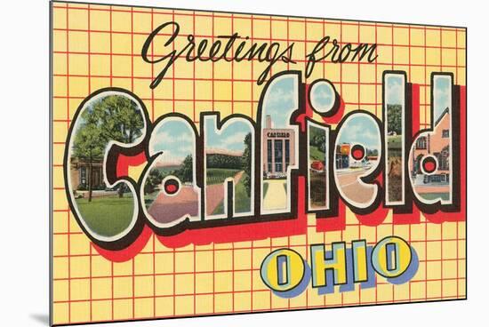 Greetings from Canfield, Ohio-null-Mounted Art Print