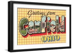 Greetings from Canfield, Ohio-null-Framed Art Print