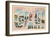 Greetings from Cape Cod, Mass-null-Framed Art Print