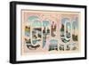 Greetings from Cape Cod, Mass-null-Framed Art Print