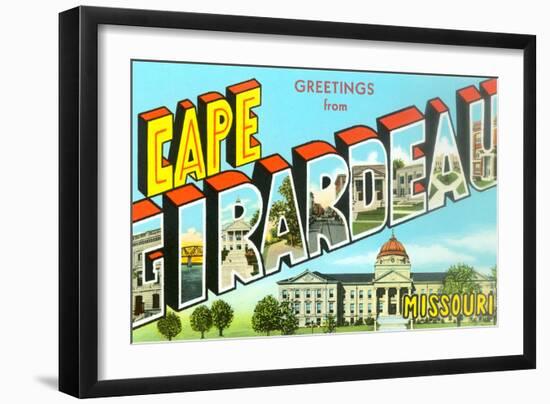 Greetings from Cape Girardeau, Missouri-null-Framed Art Print