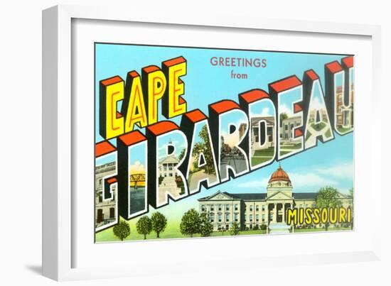 Greetings from Cape Girardeau, Missouri-null-Framed Art Print