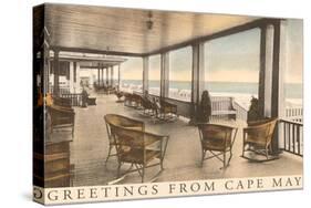Greetings from Cape May, New Jersey, Veranda-null-Stretched Canvas
