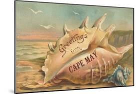 Greetings from Cape May, New Jersey-null-Mounted Art Print