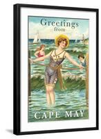 Greetings from Cape May, New Jersey-null-Framed Art Print