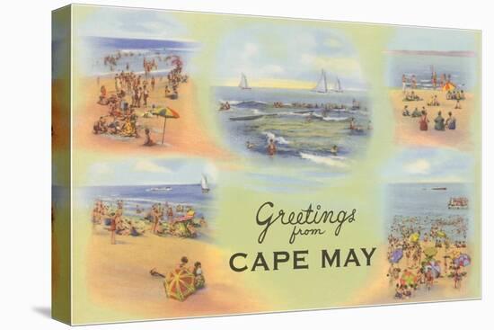 Greetings from Cape May, New Jersey-null-Stretched Canvas