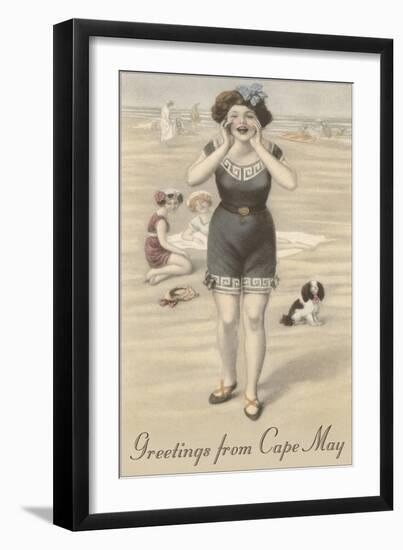 Greetings from Cape May, New Jersey-null-Framed Art Print