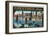 Greetings from Cape May, New Jersey-null-Framed Art Print