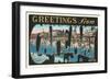 Greetings from Cape May, New Jersey-null-Framed Art Print