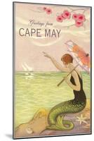 Greetings from Cape May-null-Mounted Art Print