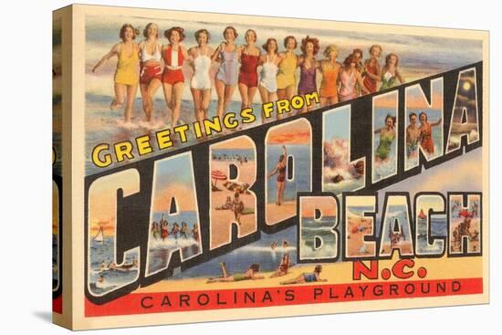 Greetings from Carolina Beach, North Carolina-null-Stretched Canvas