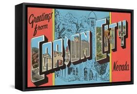 Greetings from Carson City, Nevada-null-Framed Stretched Canvas