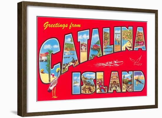 Greetings from Catalina Island-null-Framed Art Print