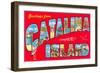 Greetings from Catalina Island-null-Framed Art Print