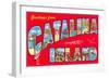 Greetings from Catalina Island-null-Framed Art Print