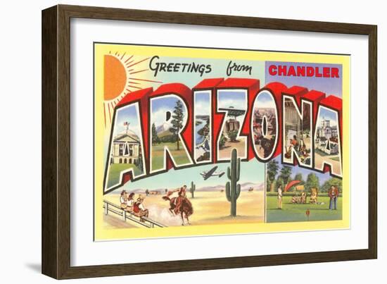 Greetings from Chandler, Arizona-null-Framed Art Print