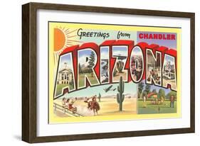 Greetings from Chandler, Arizona-null-Framed Art Print