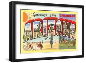 Greetings from Chandler, Arizona-null-Framed Art Print