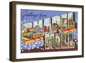 Greetings from Chapel Hill, North Carolina-null-Framed Art Print