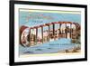 Greetings from Charleston, South Carolina-null-Framed Premium Giclee Print