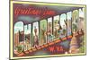 Greetings from Charleston, West Virginia-null-Mounted Art Print