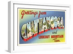 Greetings from Chattanooga, Tennessee-null-Framed Art Print