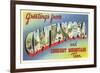Greetings from Chattanooga, Tennessee-null-Framed Premium Giclee Print