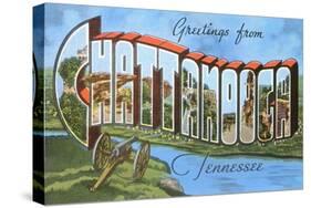 Greetings from Chattanooga, Tennessee-null-Stretched Canvas