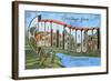 Greetings from Chattanooga, Tennessee-null-Framed Art Print