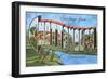 Greetings from Chattanooga, Tennessee-null-Framed Art Print