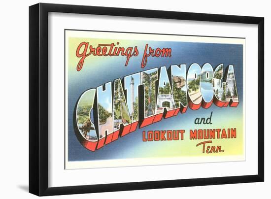 Greetings from Chattanooga, Tennessee-null-Framed Art Print