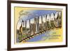 Greetings from Chattanooga, Tennessee-null-Framed Premium Giclee Print