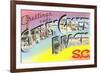 Greetings from Cherry Grove Beach, South Carolina-null-Framed Premium Giclee Print