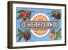 Greetings from Cherryland, Grand Traverse, Michigan-null-Framed Art Print