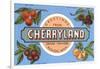 Greetings from Cherryland, Grand Traverse, Michigan-null-Framed Art Print